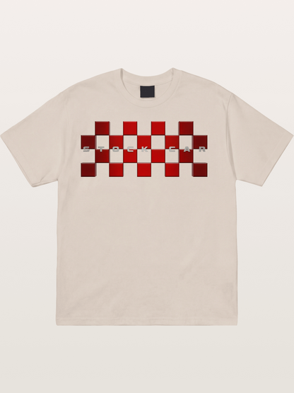 Checkered Ring Cotton T-shirt