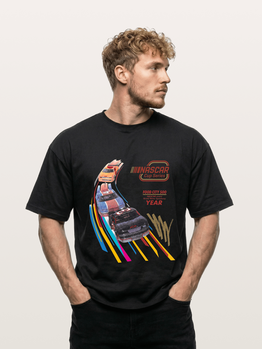 Vintage NASCAR Race Graphic Gildan T-shirt