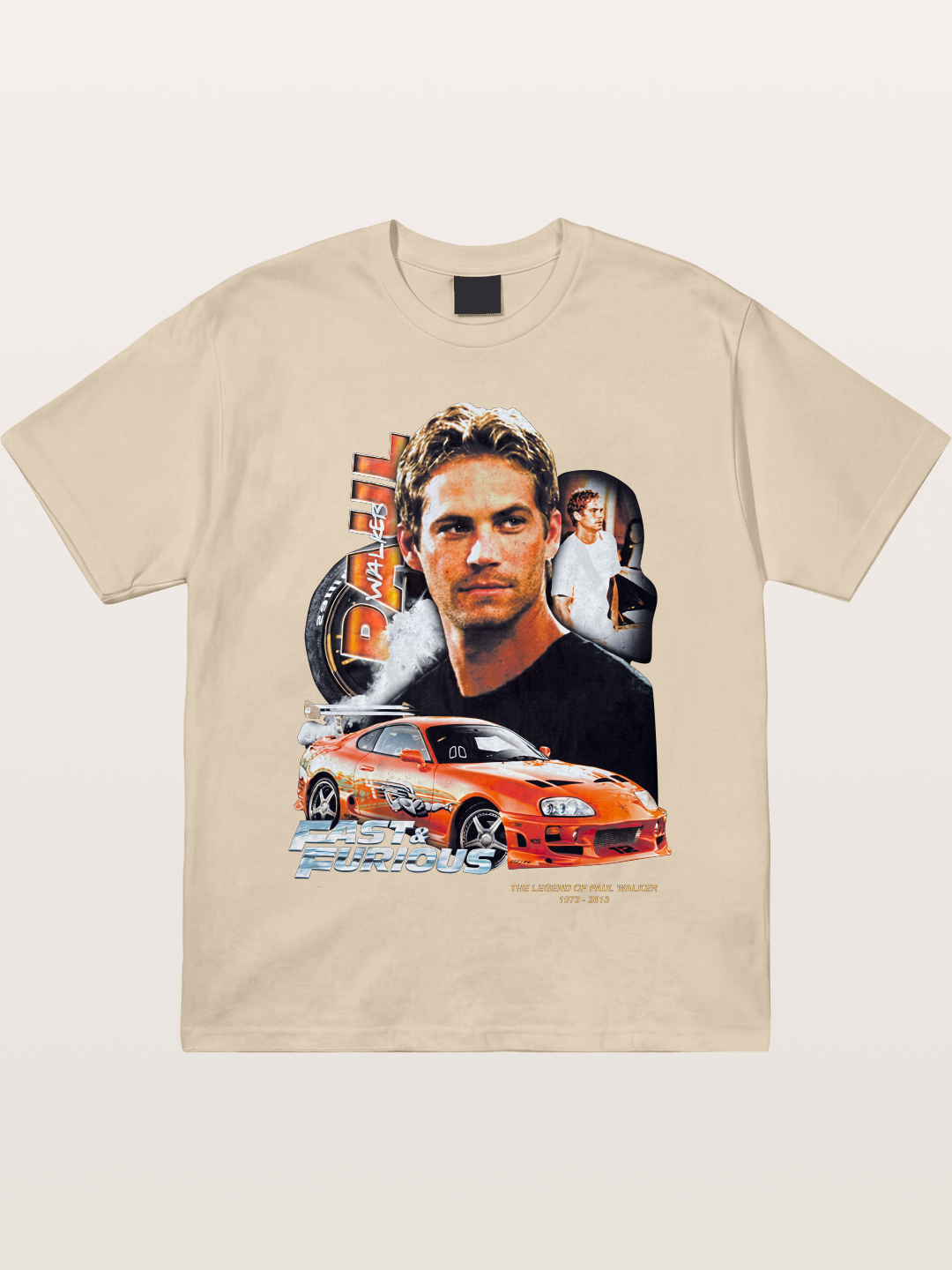 Orange Supra Fast & Furious Gildan T-shirt