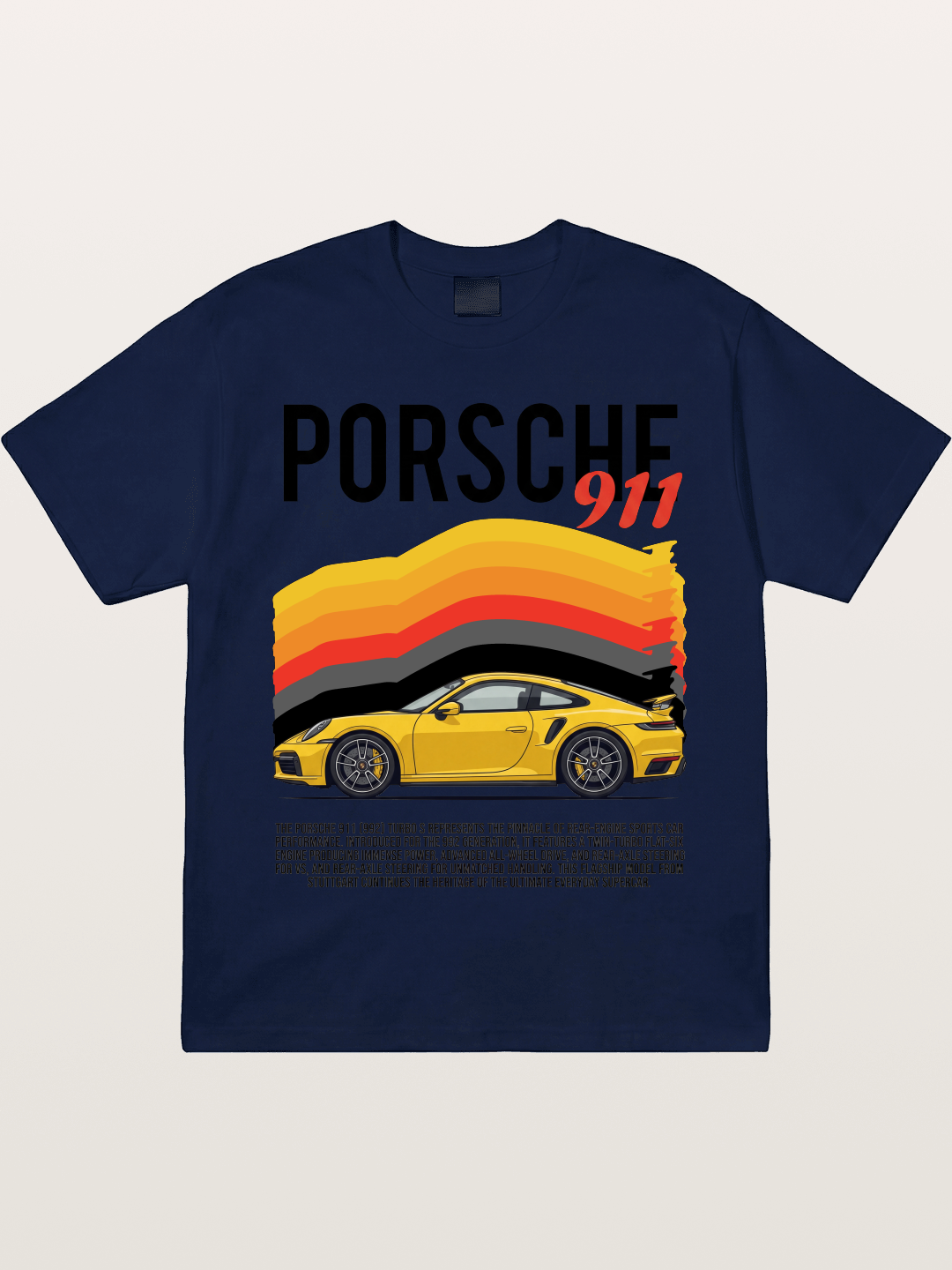 Yellow 911 Supercar Gildan T-shirt