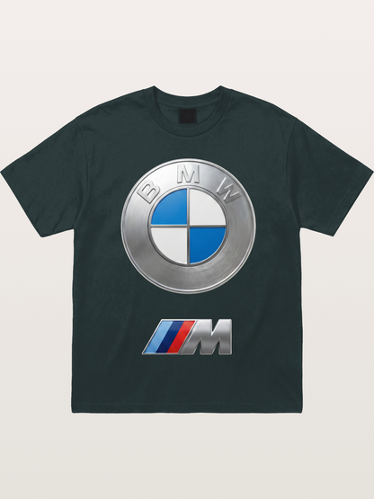 BMW M Series Metal Emblem Gildan T-shirt