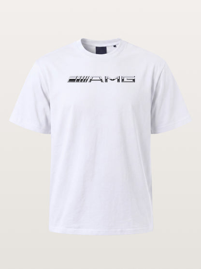Metallic Finish AMG Three Strip Emblem Gildan T-shirt