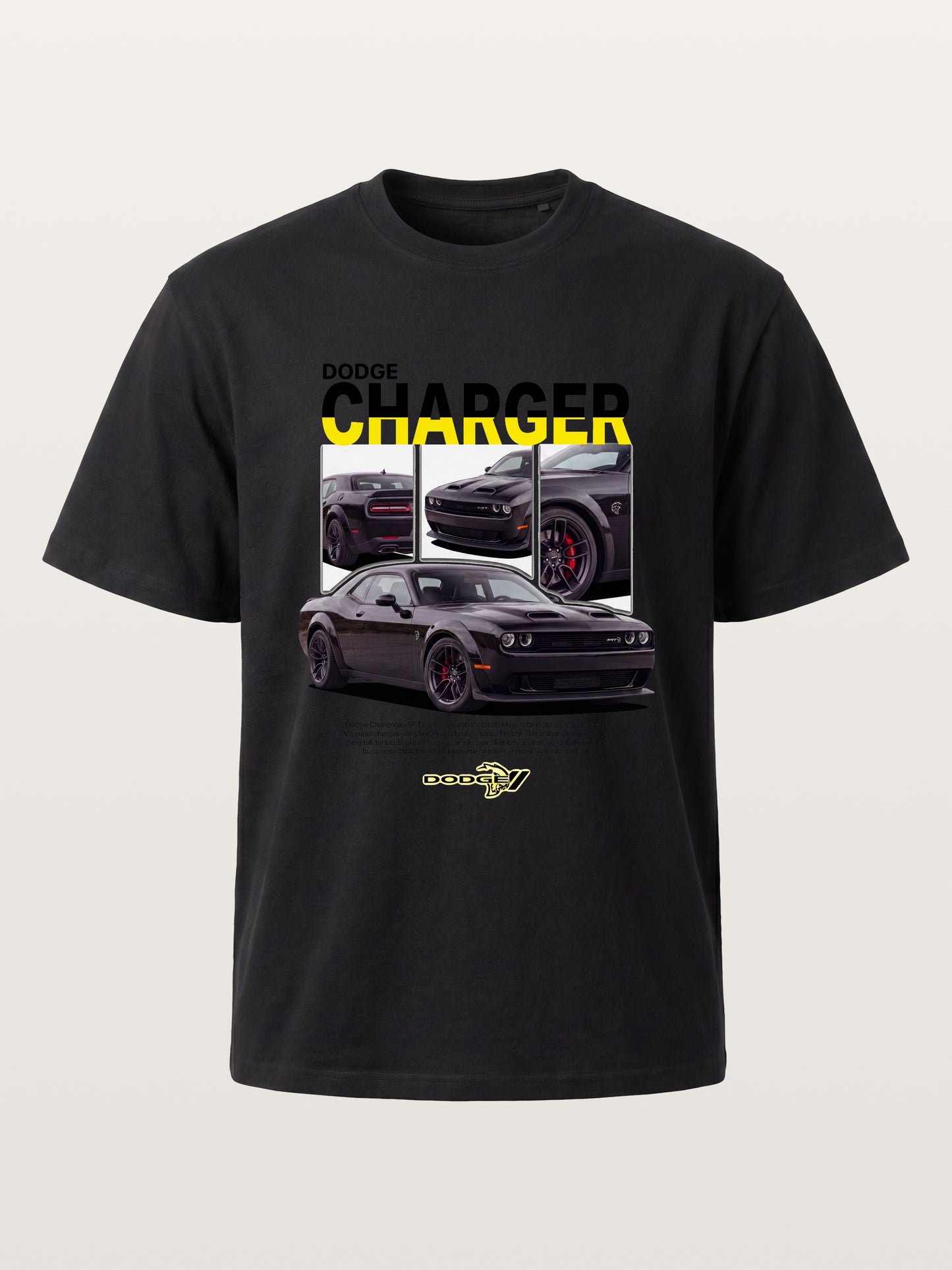 Dodge Hellcat Triple Car Collage Cotton T-shirt