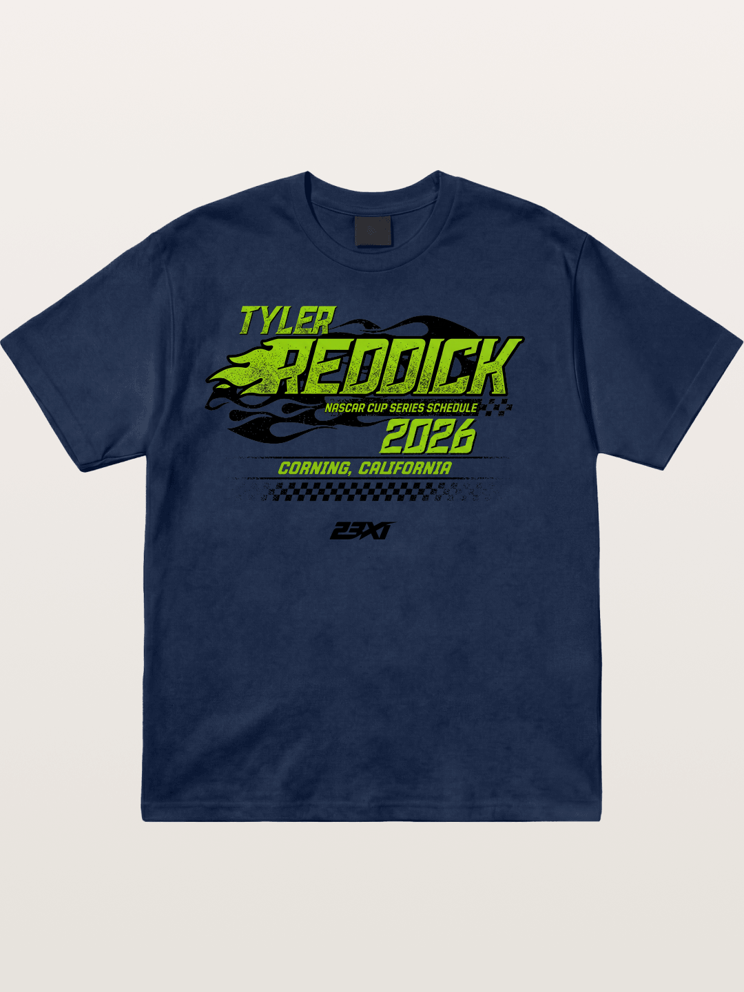Tyler Reddick 2026 NASCAR Schedule Art Cotton T-shirt
