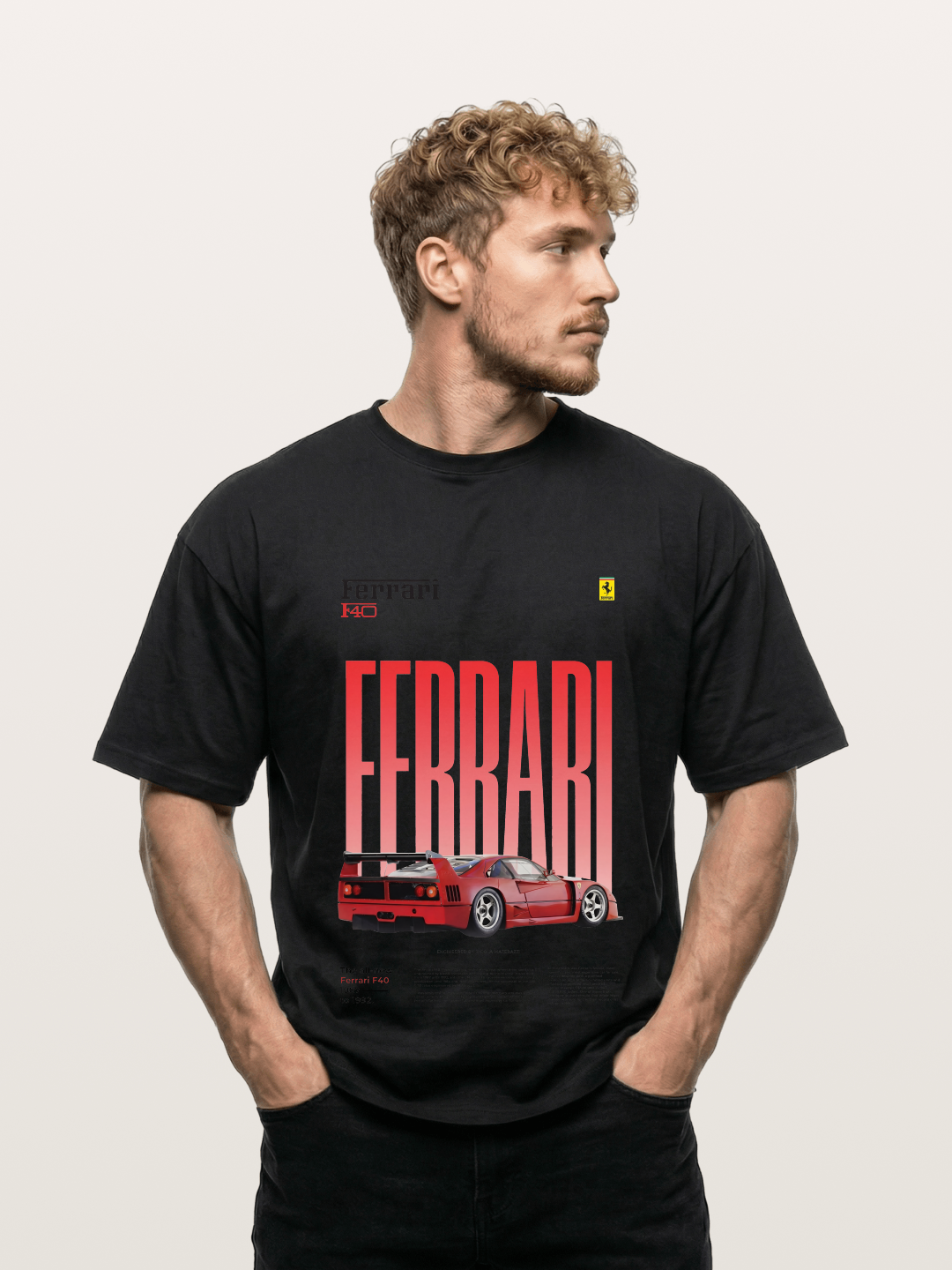 Gradient Red Gildan T-shirt