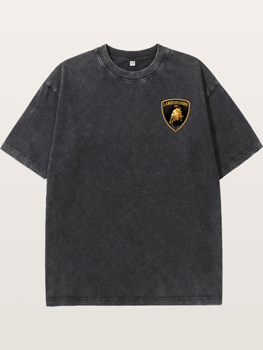 Lamborghini Golden Bull Shield Washed T-shirt