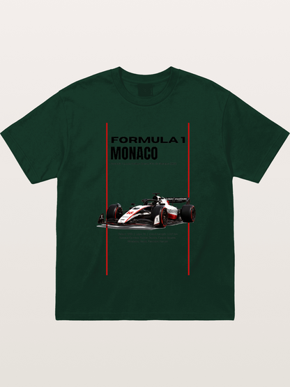 Minimal F1 Monaco Race Card Gildan T-shirt