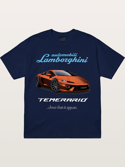 Lamborghini Temerario Orange Sports Car Gildan T-shirt
