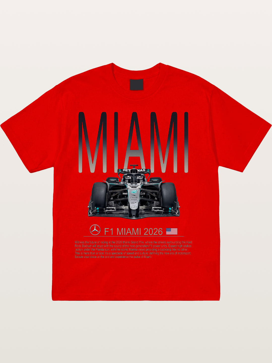 Mercedes Miami F1 2026 Cotton T-shirt