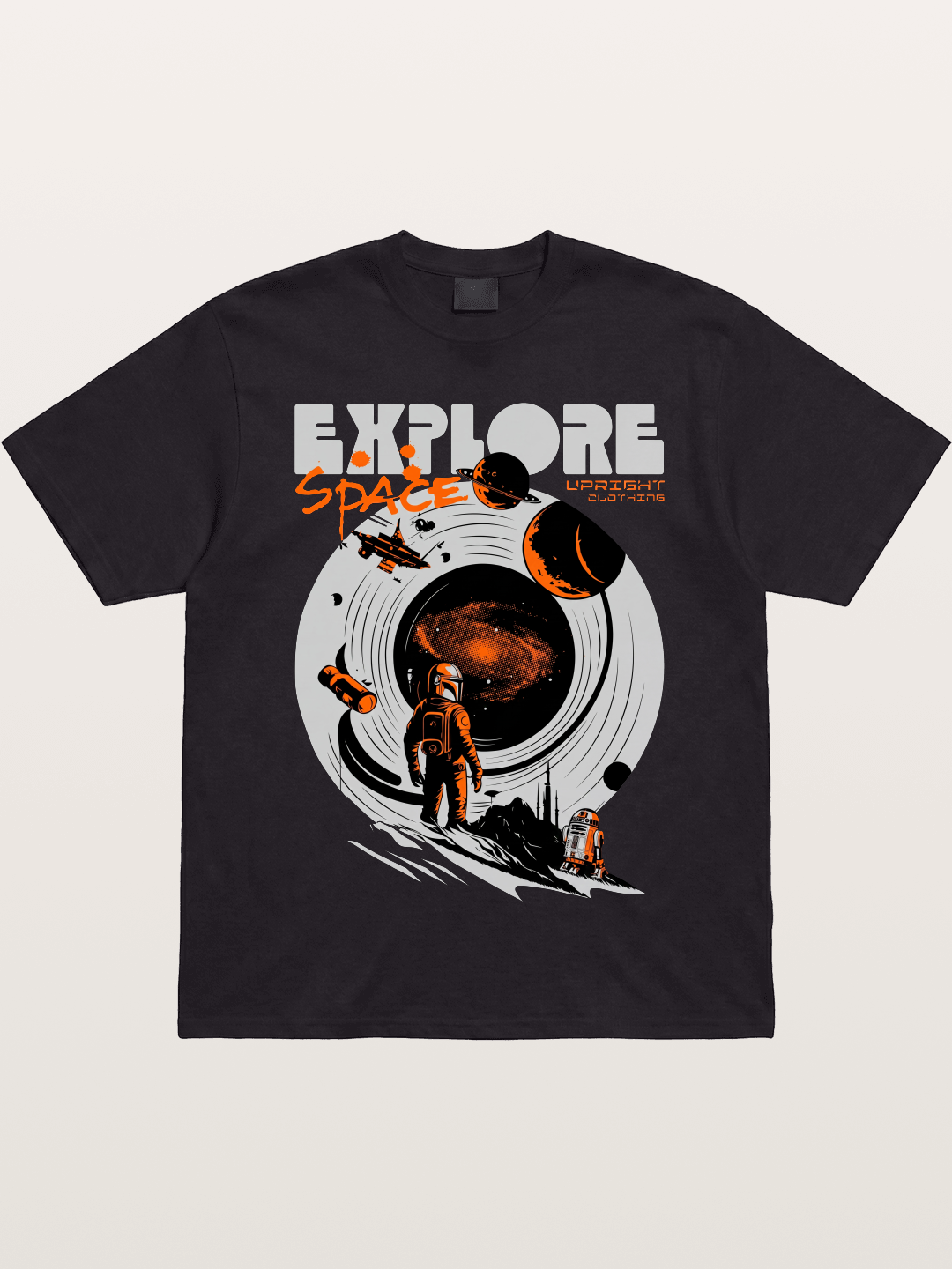 Space Explorer Astronaut Retro Sci-Fi Gildan T-shirt