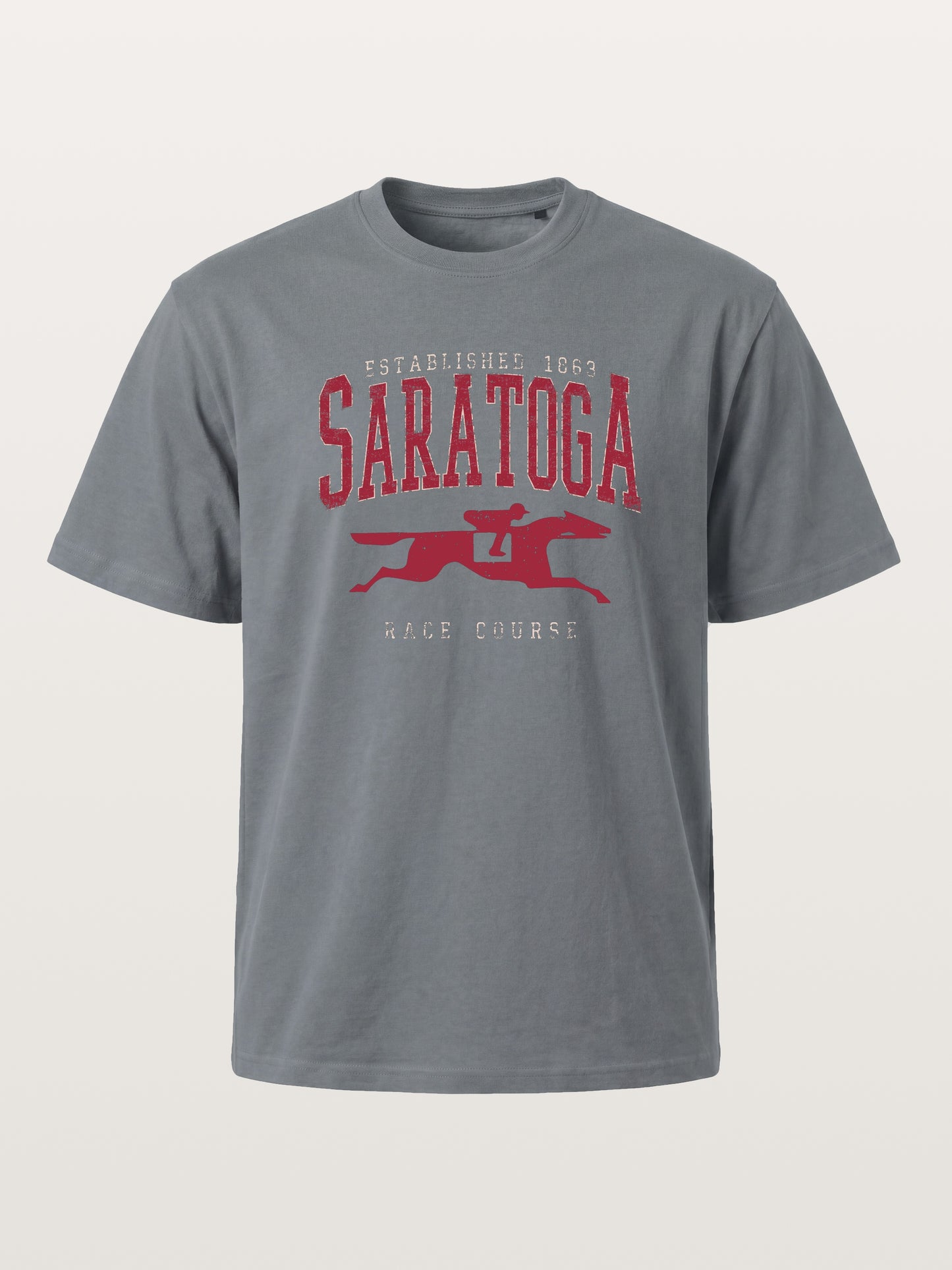 Saratoga Vintage Horse Silhouette Cotton T-shirt