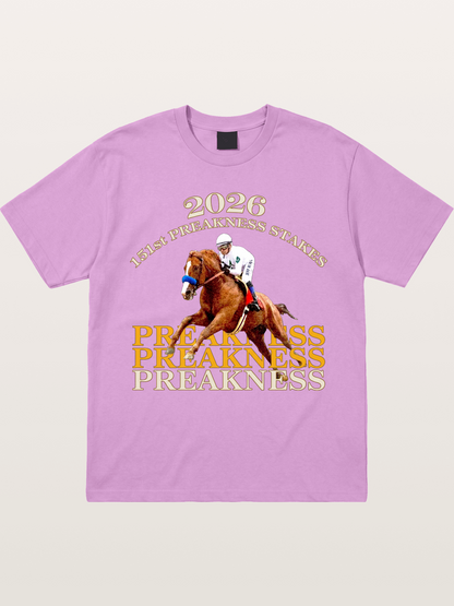 151st Preakness Jockey on Chestnut Horse Gildan T-shirt