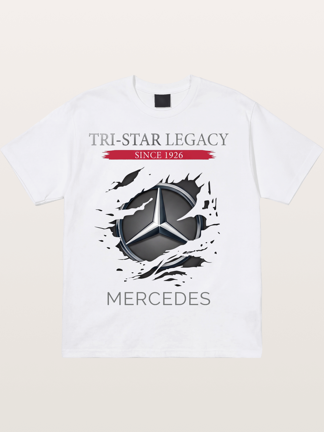 Mercedes 1926 Tear Logo Cotton T-shirt