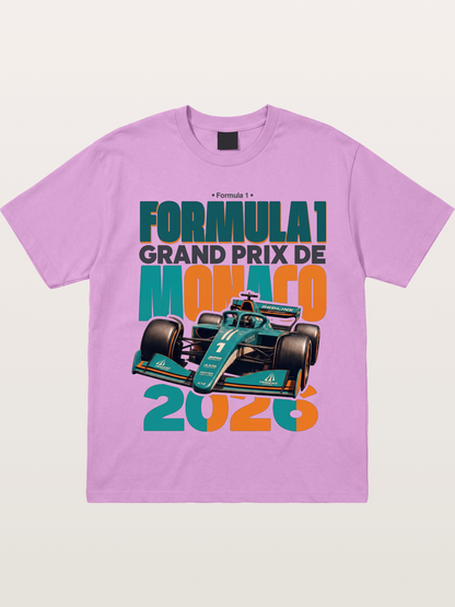Teal Orange Monaco F1 Poster Gildan T-shirt