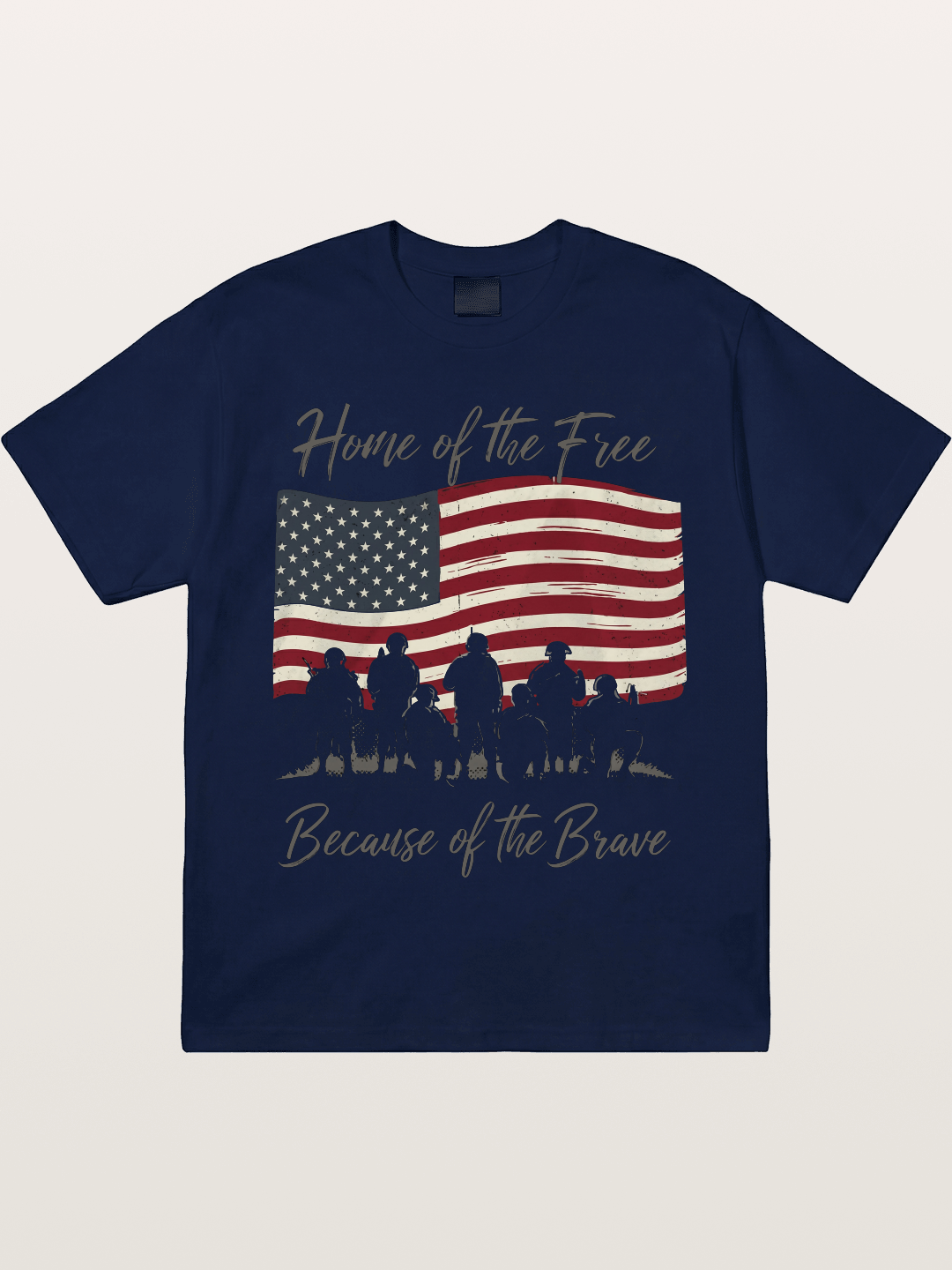 Home of the Free Because of the Brave Gildan T-shirt