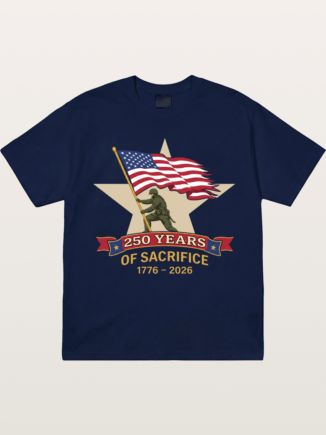 250 Years of Sacrifice Soldier Flag Gildan T-shirt