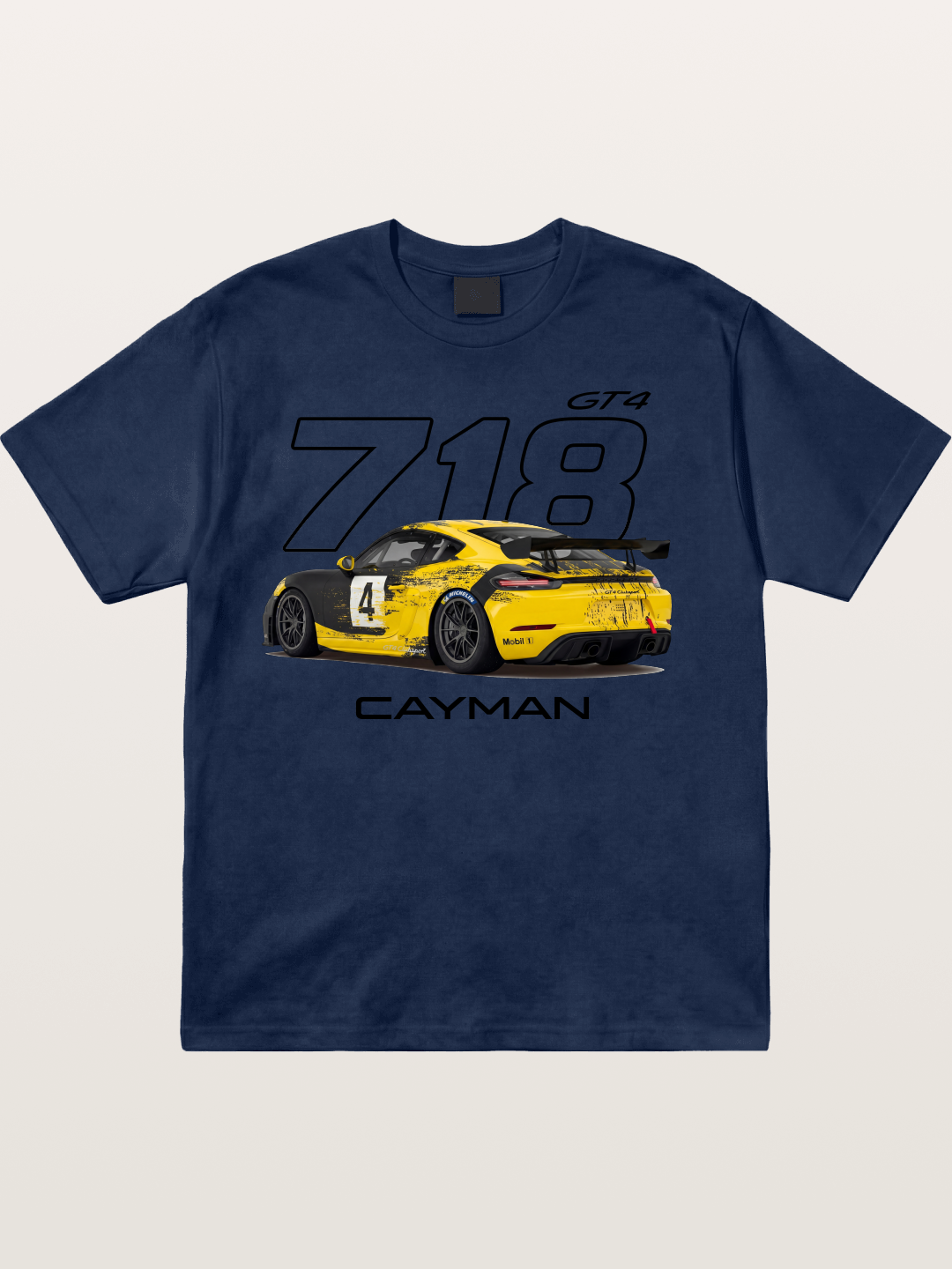 Porsche 718 Cayman GT4 Poster Cotton T-shirt