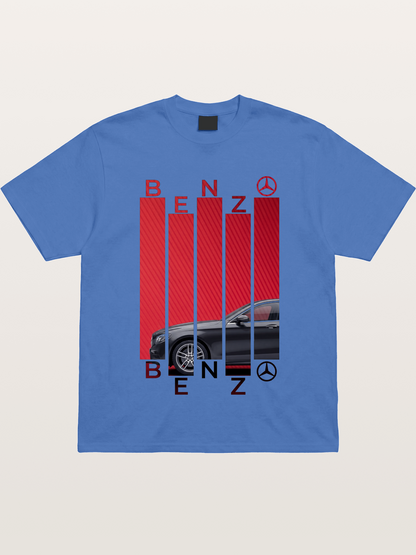 Benz Barcode Style Print Gildan T-shirt
