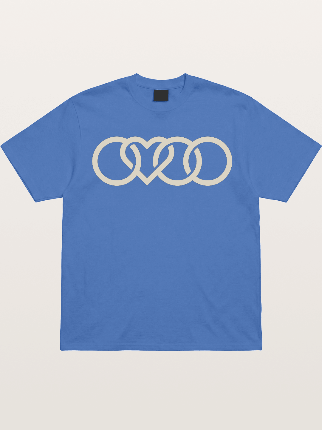 Audi Four Rings Heart Shape Gildan T-shirt