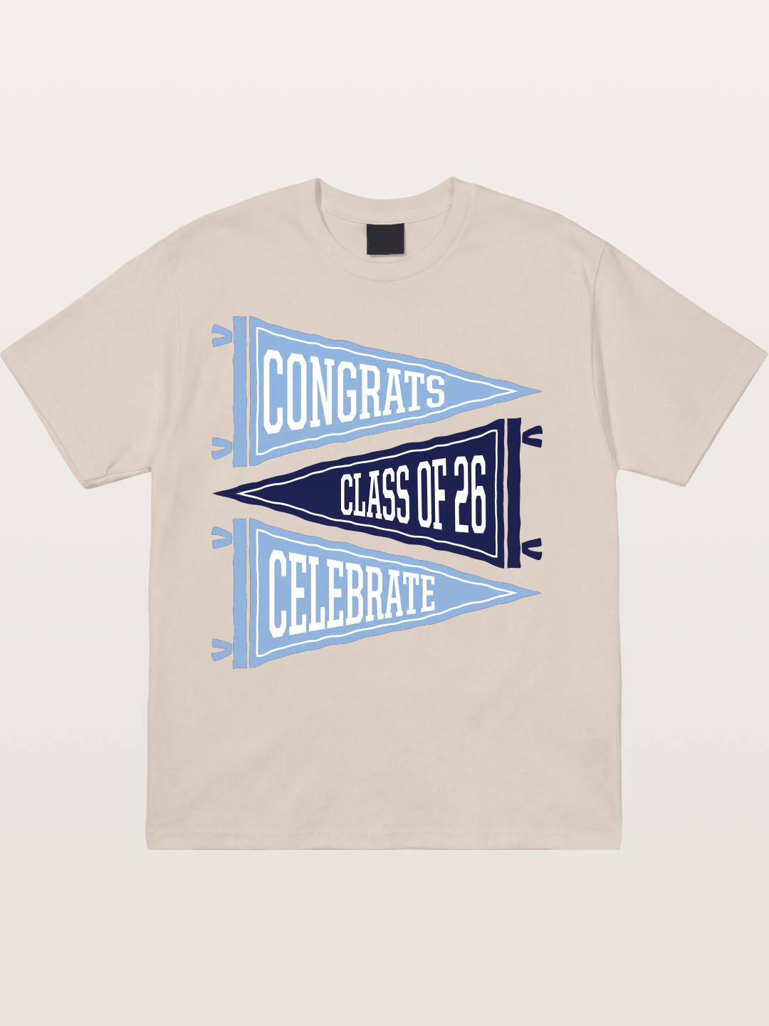 lass Of 26 Graduation Pennant Set Cotton T-shirt