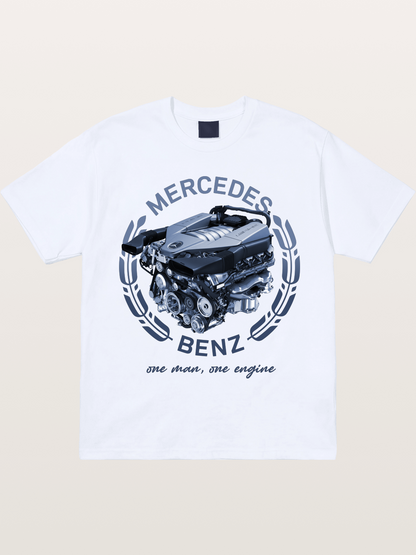 Benz V8 Engine Technical View Gildan T-shirt