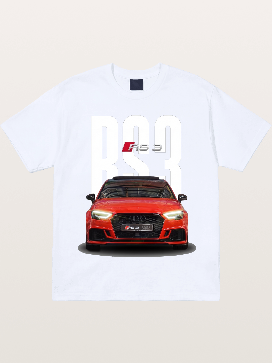 Audi RS3 Red Performance Sedan Gildan T-shirt