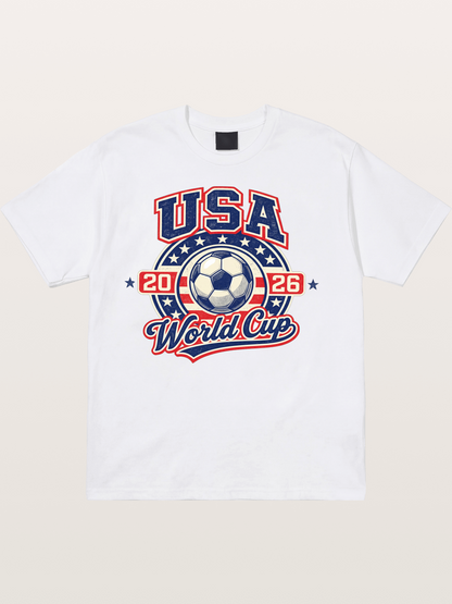 USA World Cup 2026 Retro Badge Cotton T-shirt