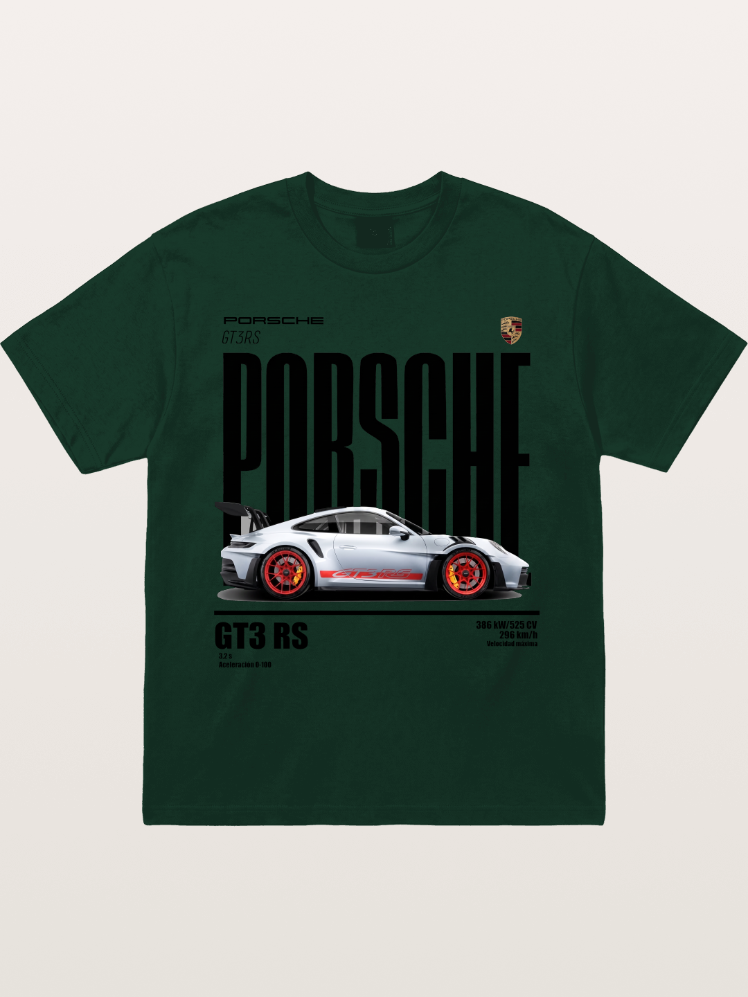 Porsche 911 GT3RS Widebody Sports Car Gildan T-shirt