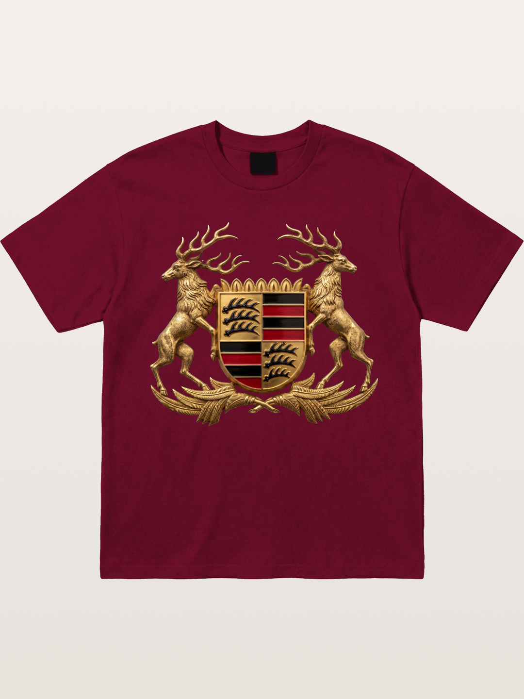 Porsche Crest Deer Artwork Gildan T-shirt