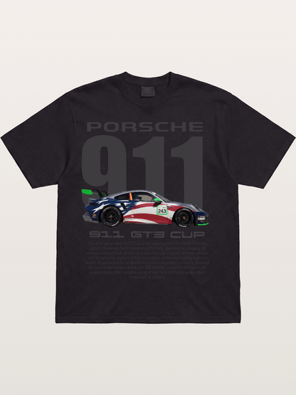 Porsche 911 GT3 Cup American Colors Cotton T-shirt