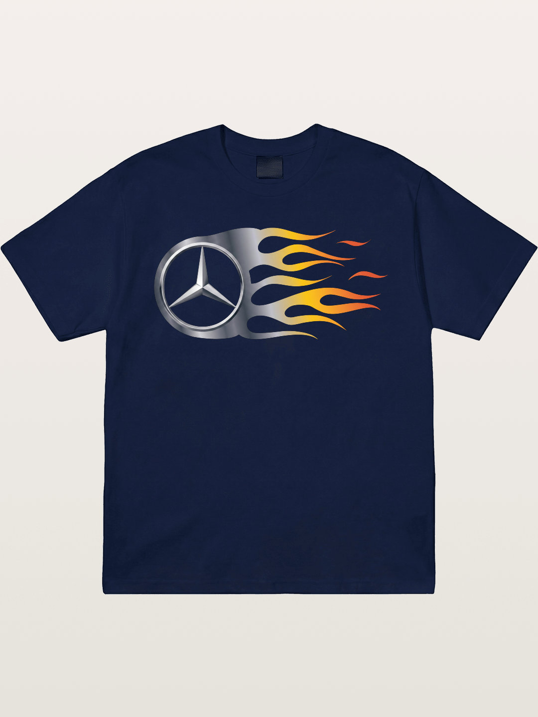 Mercedes Star With Flame Design Gildan T-shirt