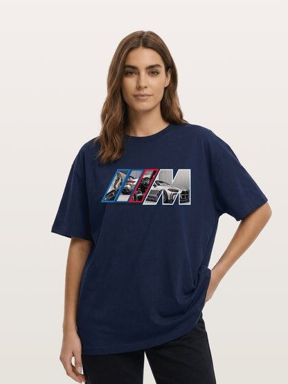 BMW Car Detail Collage Art Cotton T-shirt