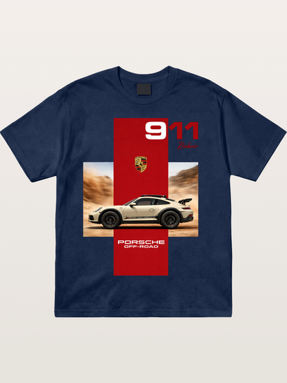 Porsche 911 Offroad Safari Style Cotton T-shirt