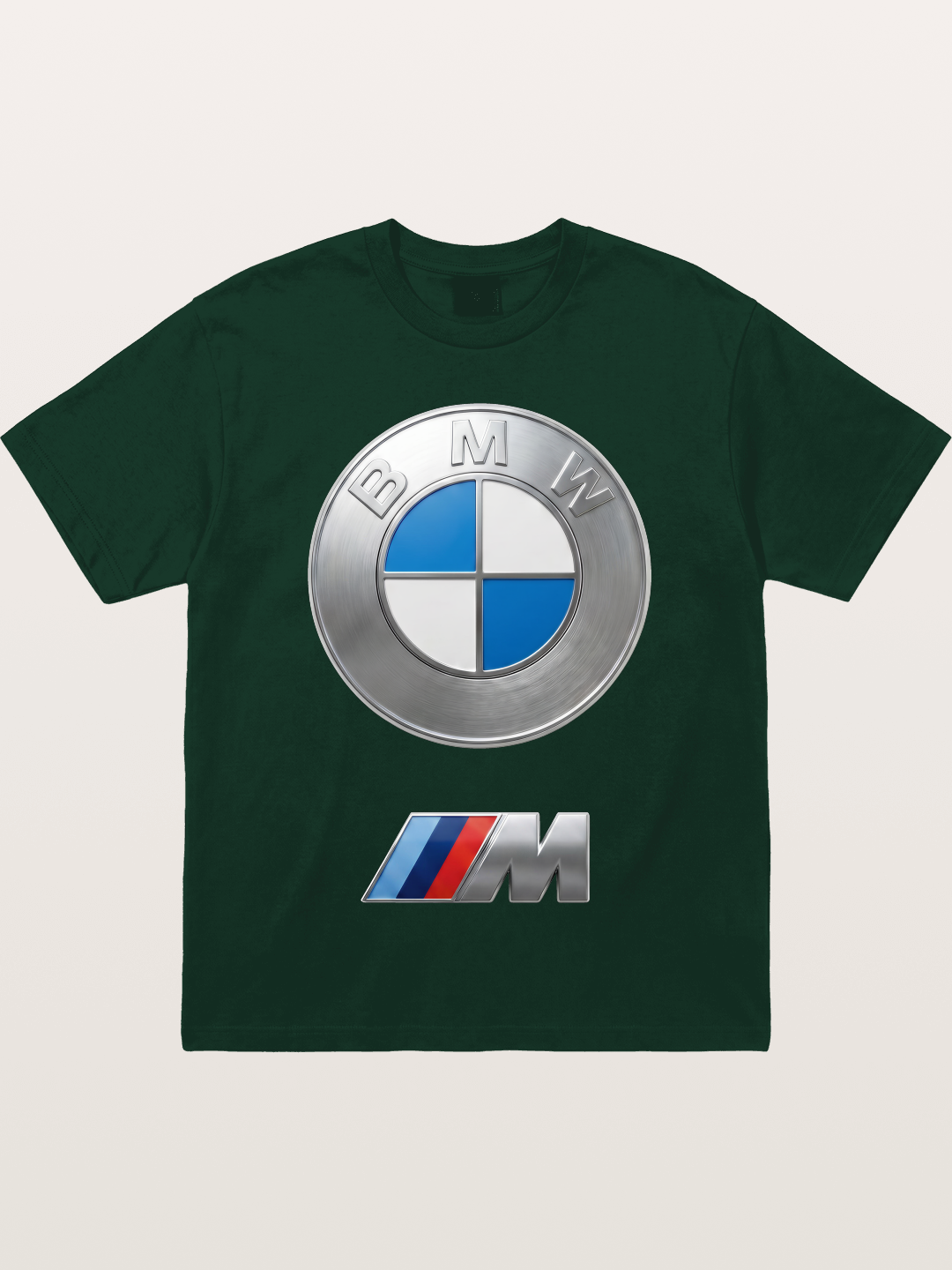 BMW M Series Metal Emblem Gildan T-shirt