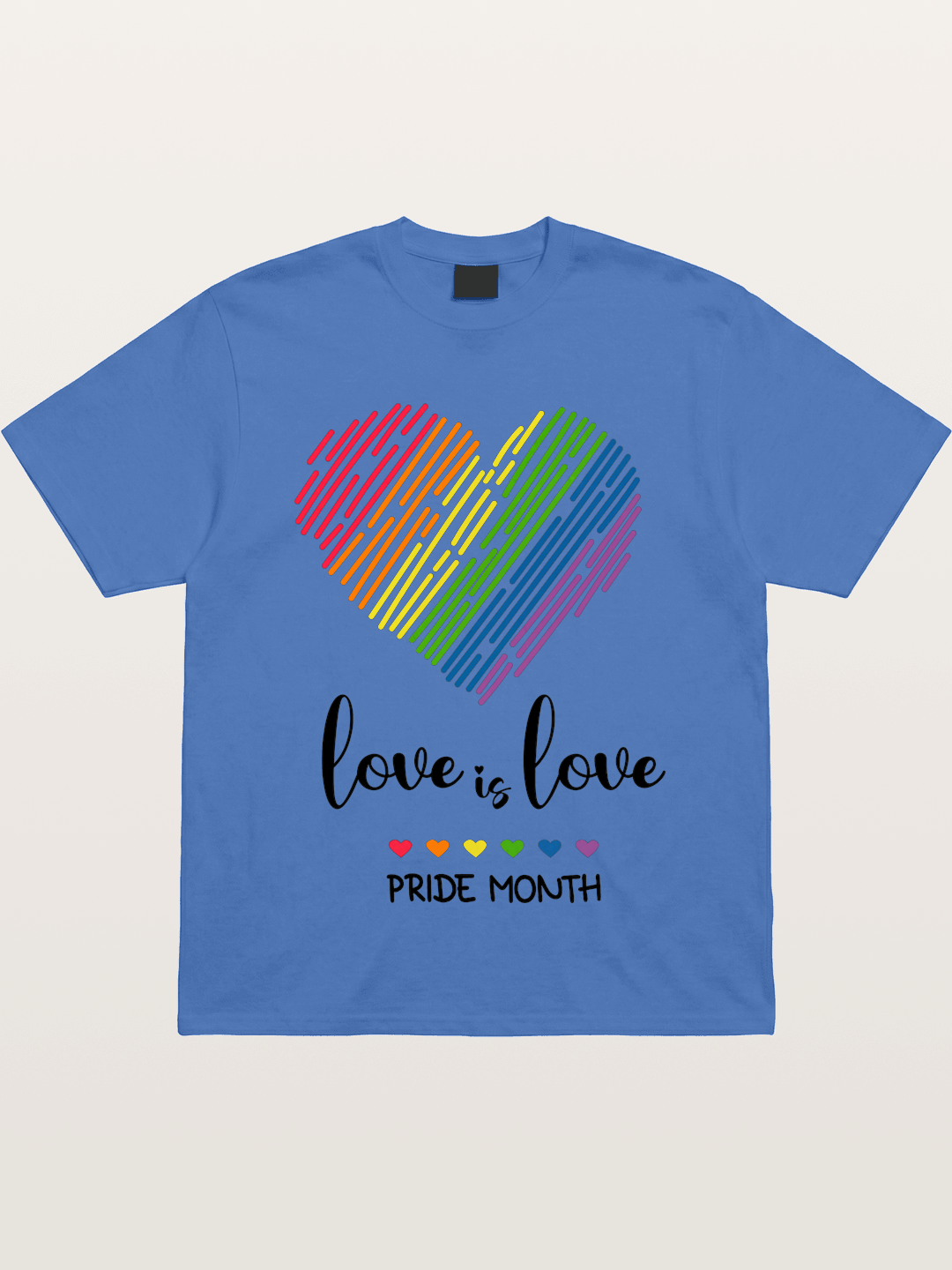 Pride Month Rainbow Heart Gildan T-shirt