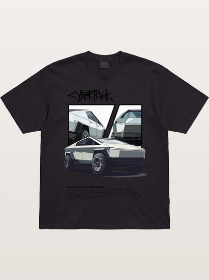 Tesla Cybertruck Poster Gildan T-shirt