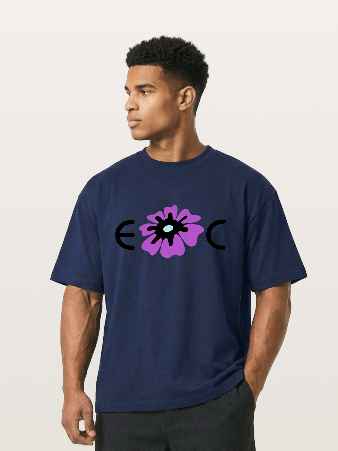 Purple EDC Daisy Silhouette Gildan T-shirt