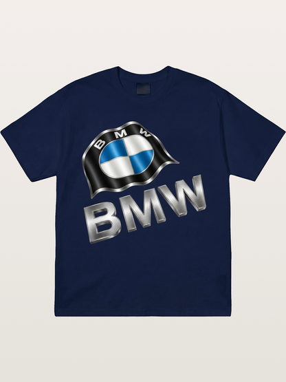 BMW Waving Flag Emblem Gildan T-shirt