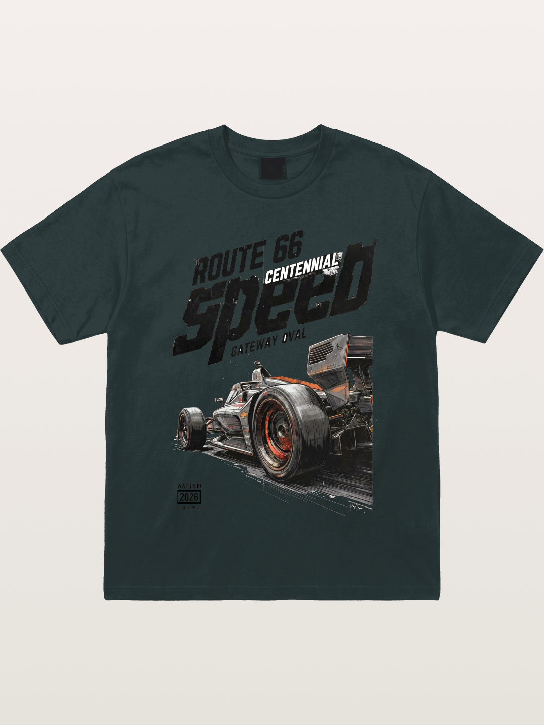 Grunge Speed IndyCar Art Gildan T-shirt