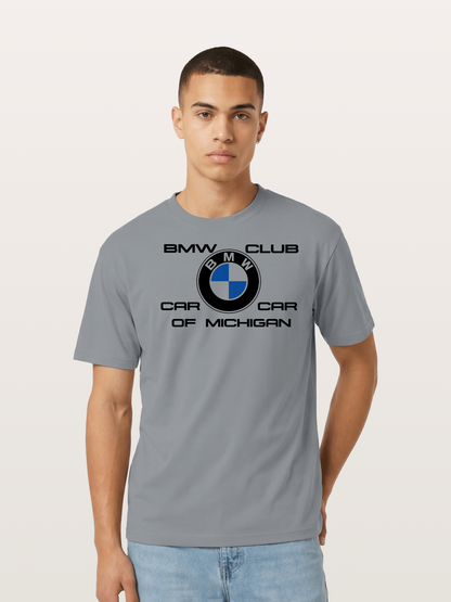 BMW Car Club Michigan Logo Cotton T-shirt