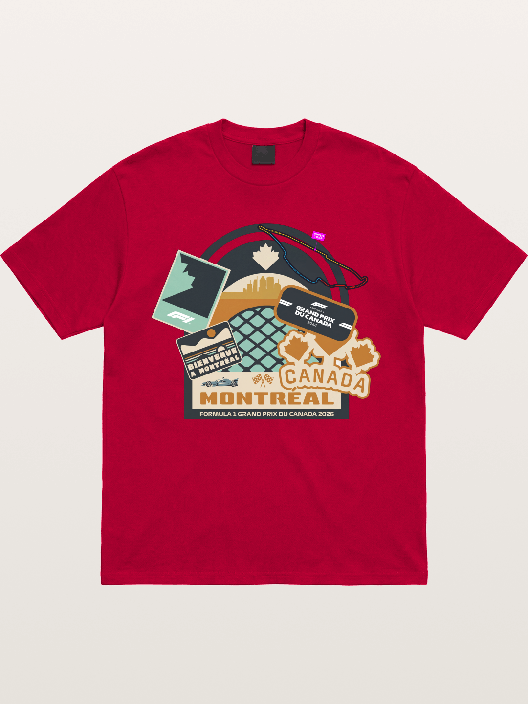 Montreal Canada GP 2026 Collage Gildan T-shirt