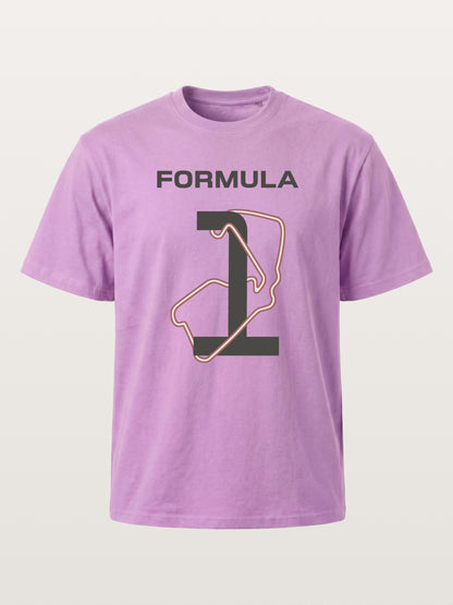 Formula 1 Silverstone Track Monogram Gildan T-shirt