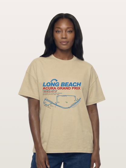 Long Beach Grand Prix Map Gildan T-shirt