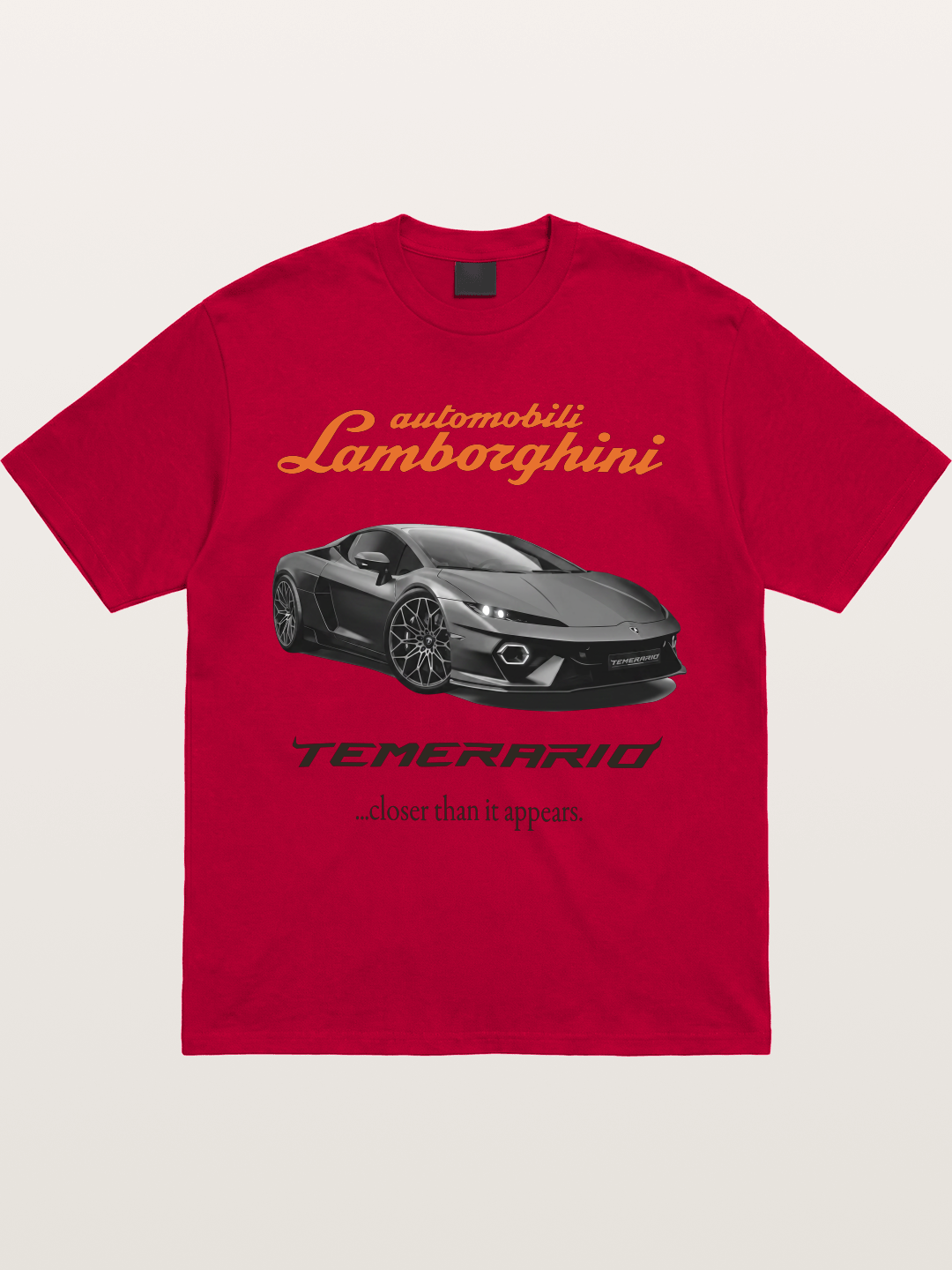 Lamborghini Temerario Grey Sports Car Gildan T-shirt