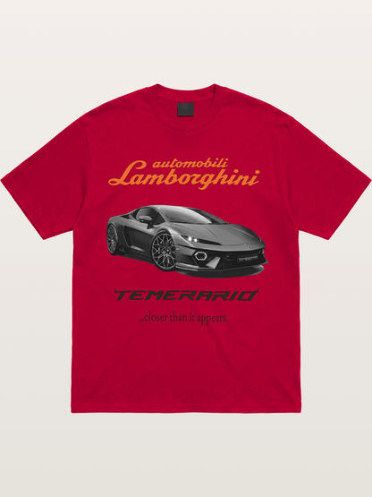 Lamborghini Temerario Grey Sports Car Gildan T-shirt