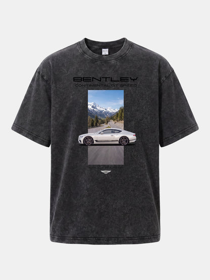 Bentley GT European Manor Print   Washed T-shirt