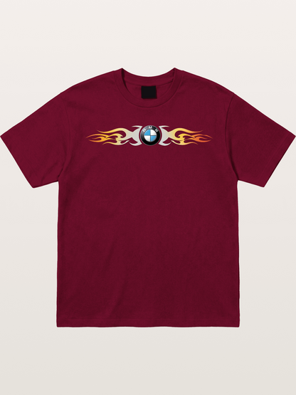 BMW Roundel Flame Stripe Gildan T-shirt