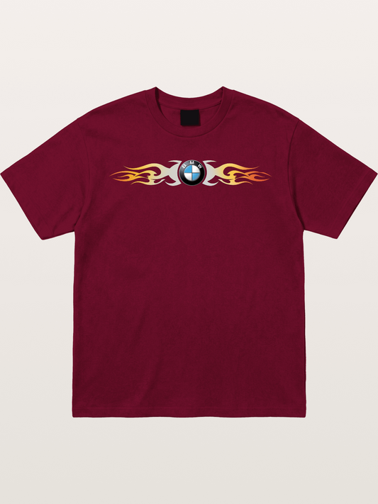 BMW Roundel Flame Stripe Gildan T-shirt