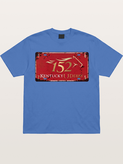 Kentucky Derby 152 License Plate Gildan T-shirt