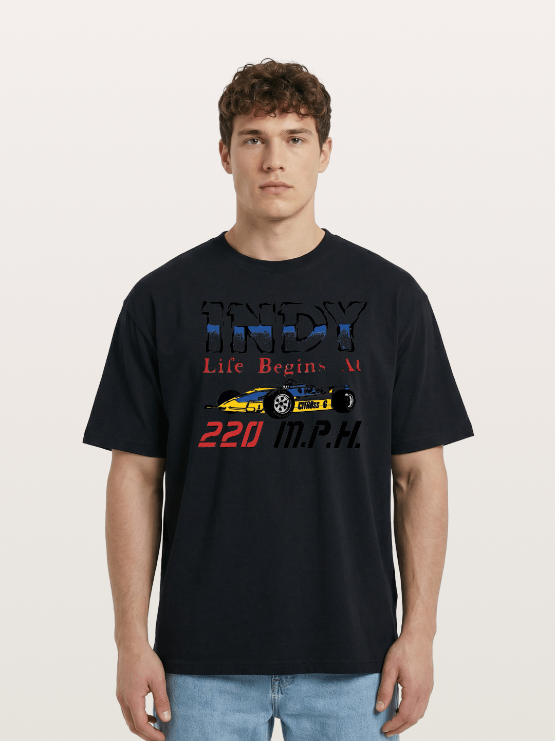 Indy 220 MPH Cotton T-shirt
